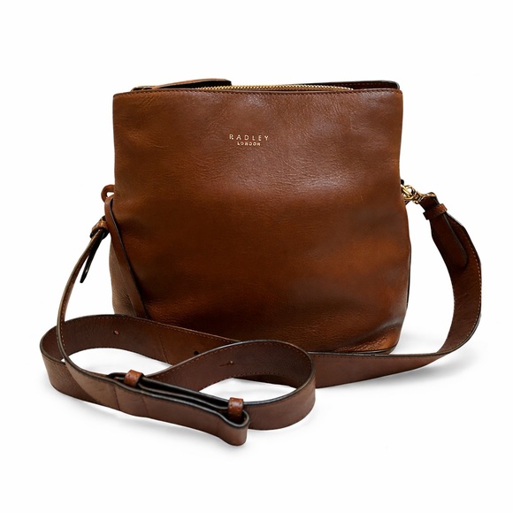 RADLEY LONDON Handbags - “Radley London” Beautiful Soft Chestnut Leather Crossbody Bag
